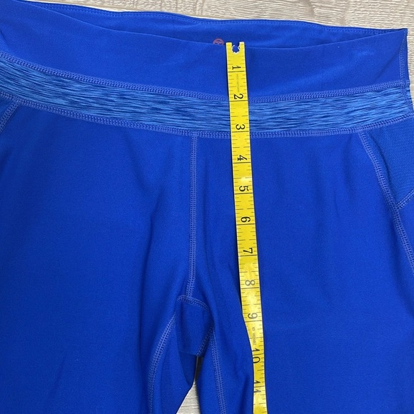 T By Talbots Tech  Stretch Crop Leggings Blue SP - Picture 9 of 16